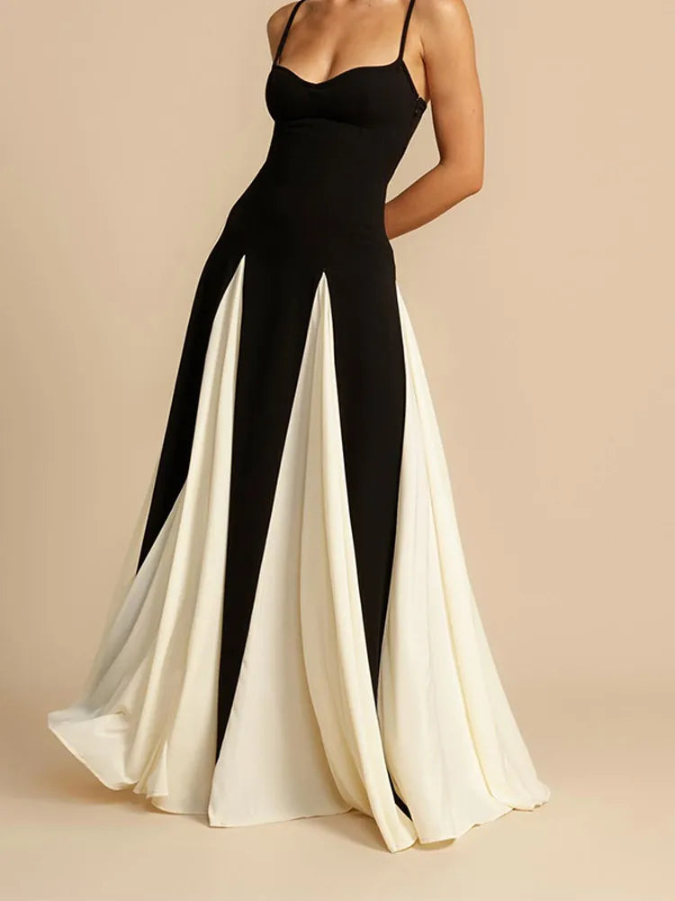 V-neck Sling Long Dress